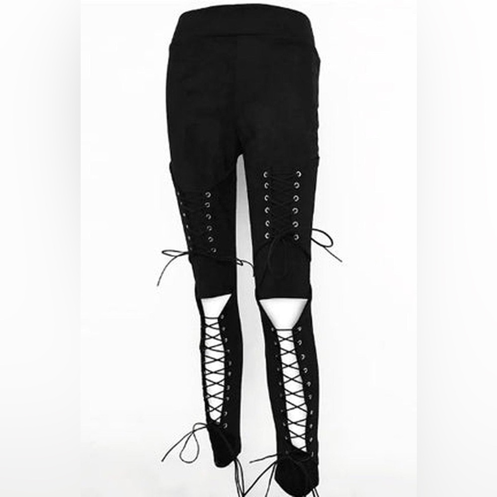 TINASHE - SUEDE LOOK LEGGINGS small